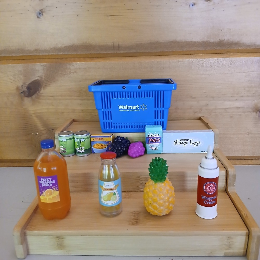 Lot My Life As Groceries Food Playset Walmart Logo for 18" Doll Toy 13 Pc ZB3
